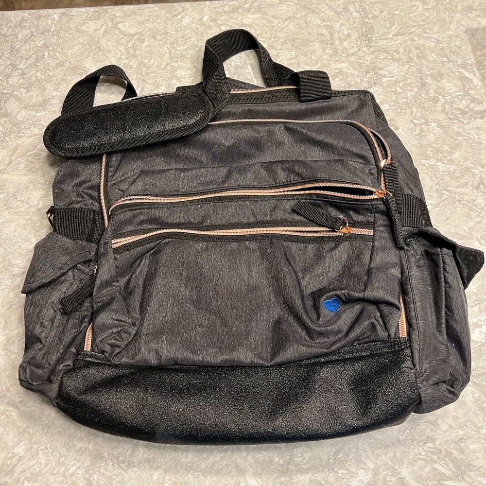 COPY - Nurse Mates Charcoal Linen Bag